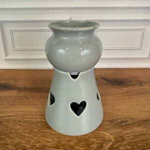 Vintage Flat Earth Ceramic Candle Warmer / Wax Melt Burner (c. 1986)